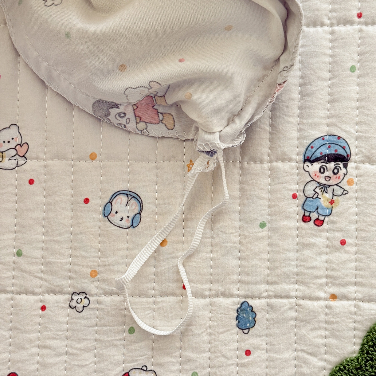 91家纺网 家纺一手货源 找家纺 富米莱（原臻工厂） 2026新款古法仿棉毛巾绣夹棉床盖床垫床褥床笠一四季款系列 小新日记