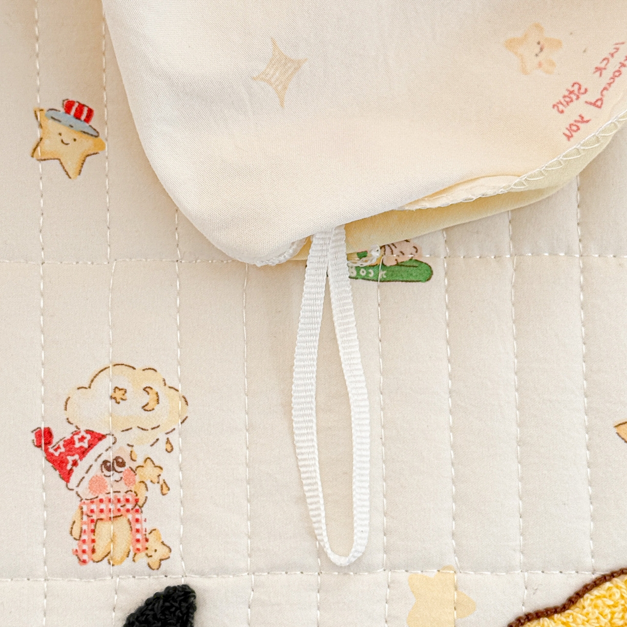 91家纺网 家纺一手货源 找家纺 富米莱（原臻工厂） 2026新款古法仿棉毛巾绣夹棉床盖床垫床褥床笠一四季款系列 星星伙伴