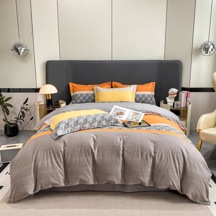 91家纺网 家纺一手货源 找家纺 （总）凌鼎 2025新款100%全棉磨毛四件套数码印花加厚纯棉磨毛四件套