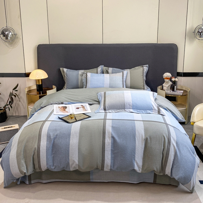 91家纺网 家纺一手货源 找家纺 （总）凌鼎 2025新款100%全棉磨毛四件套数码印花加厚纯棉磨毛四件套