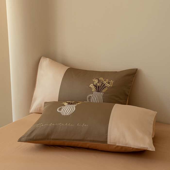 91家纺网 家纺一手货源 找家纺 波比可可 2026新款50s长绒棉纯棉全棉居家轻奢四件套-款式三 英伦时刻