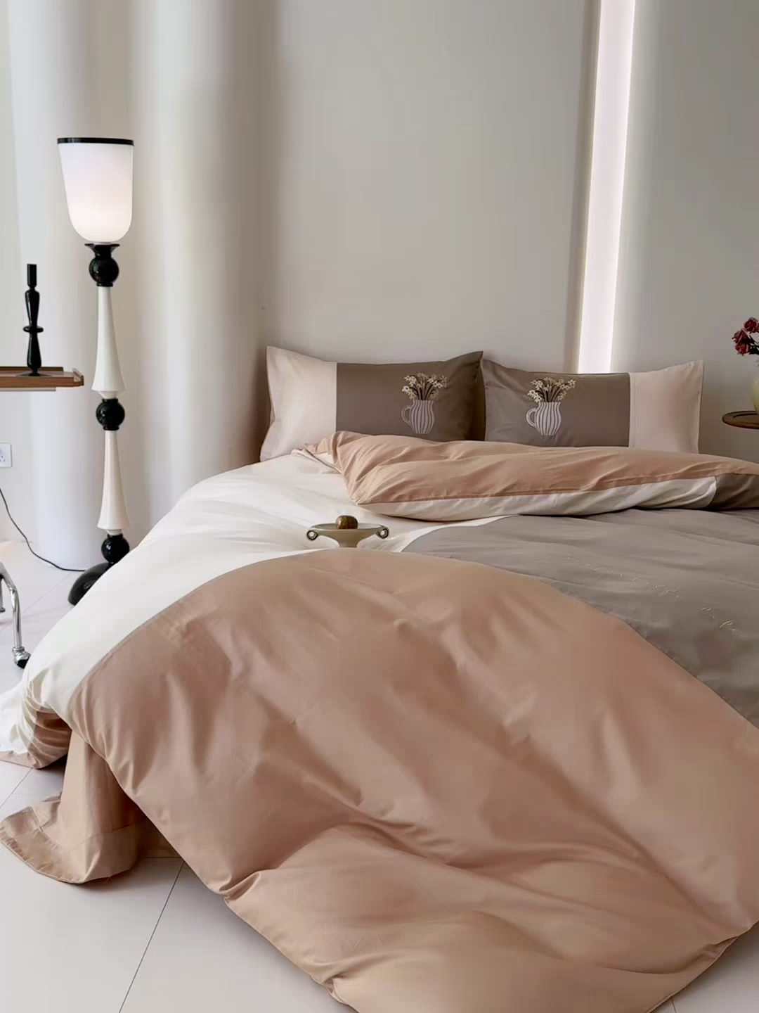 91家纺网 家纺一手货源 找家纺 波比可可 2026新款50s长绒棉纯棉全棉居家轻奢四件套-款式三 英伦时刻