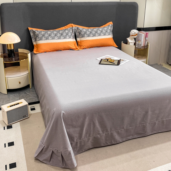 91家纺网 家纺一手货源 找家纺 凌鼎 2025新款100%全棉磨毛四件套数码印花加厚纯棉磨毛四件套 巴厘岛桔