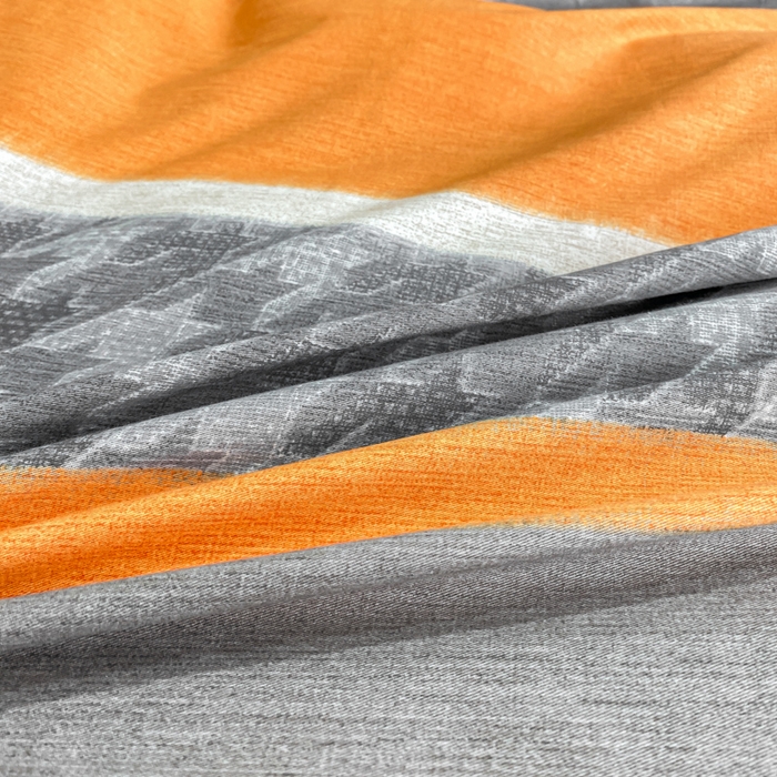 91家纺网 家纺一手货源 找家纺 凌鼎 2025新款100%全棉磨毛四件套数码印花加厚纯棉磨毛四件套 巴厘岛桔