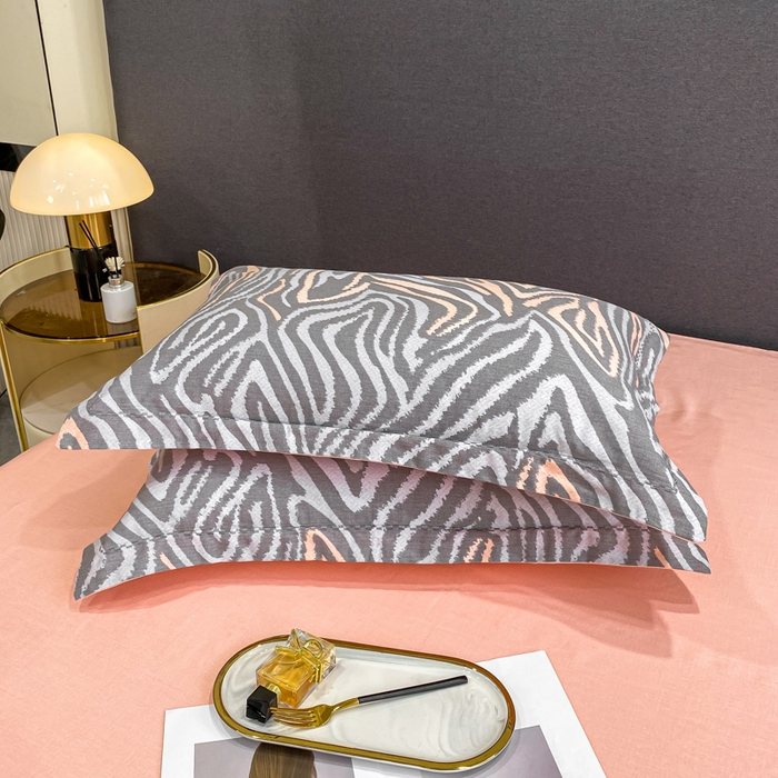 91家纺网 家纺一手货源 找家纺 凌鼎 2025新款100%全棉磨毛四件套数码印花加厚纯棉磨毛四件套 画梦灰