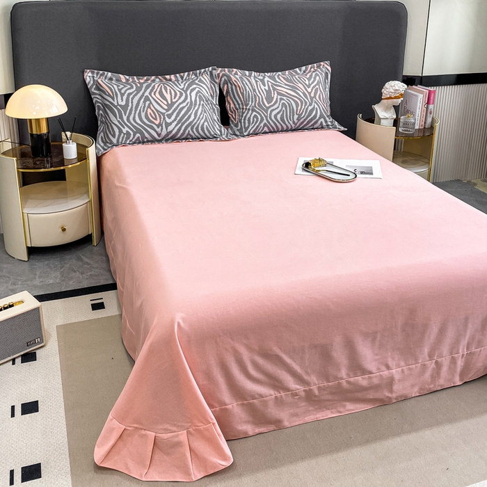 91家纺网 家纺一手货源 找家纺 凌鼎 2025新款100%全棉磨毛四件套数码印花加厚纯棉磨毛四件套 画梦灰