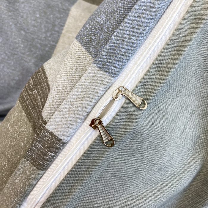 91家纺网 家纺一手货源 找家纺 凌鼎 2025新款100%全棉磨毛四件套数码印花加厚纯棉磨毛四件套 灰色情调兰