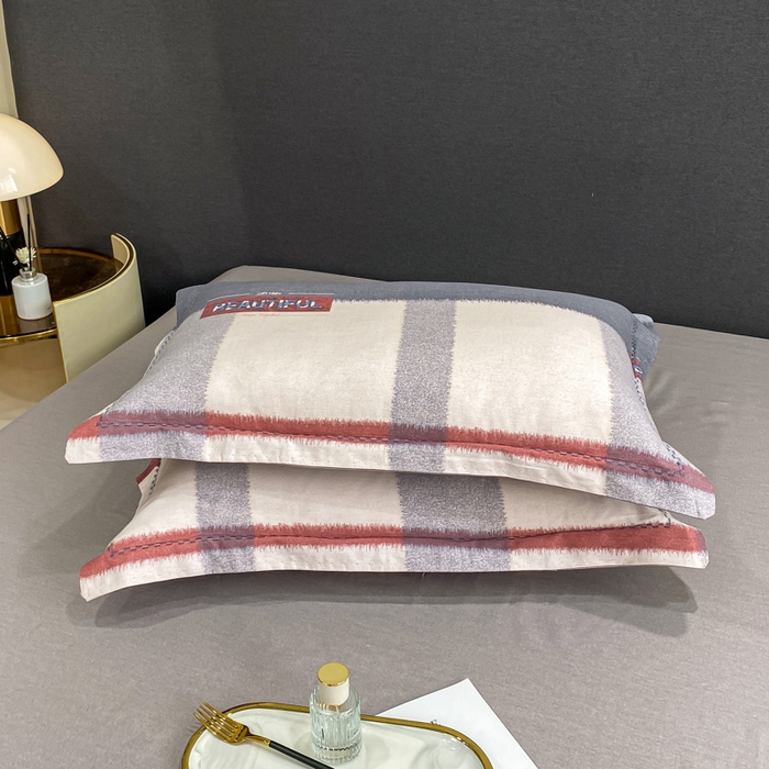 91家纺网 家纺一手货源 找家纺 凌鼎 2025新款100%全棉磨毛四件套数码印花加厚纯棉磨毛四件套 寻梦园粉