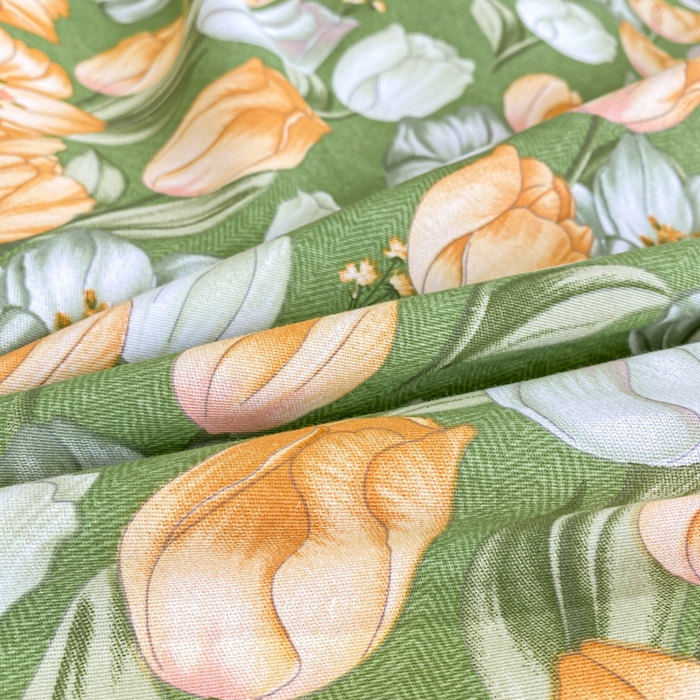 91家纺网 家纺一手货源 找家纺 凌鼎 2025新款100%全棉磨毛四件套数码印花加厚纯棉磨毛四件套 郁金花海