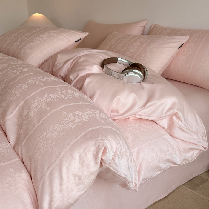 91家纺网 家纺一手货源 找家纺 （总）卧趣家纺 2026新款A类60S贡缎提花全棉四件套