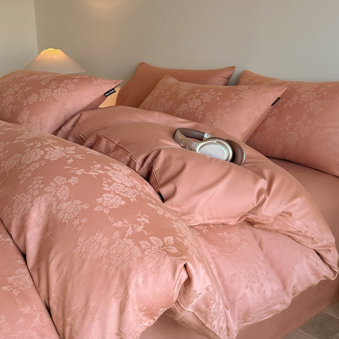 91家纺网 家纺一手货源 找家纺 （总）卧趣家纺 2026新款A类60S贡缎提花全棉四件套