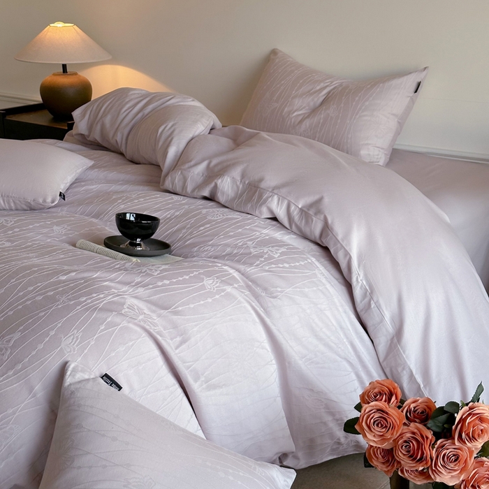 91家纺网 家纺一手货源 找家纺 （总）卧趣家纺 2026新款A类60S贡缎提花全棉四件套