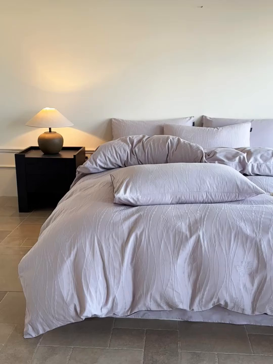 91家纺网 家纺一手货源 找家纺 （总）卧趣家纺 2026新款A类60S贡缎提花全棉四件套