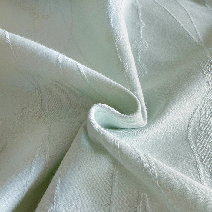 91家纺网 家纺一手货源 找家纺 卧趣家纺 2026新款A类60S贡缎提花全棉四件套 蝶梦-绿