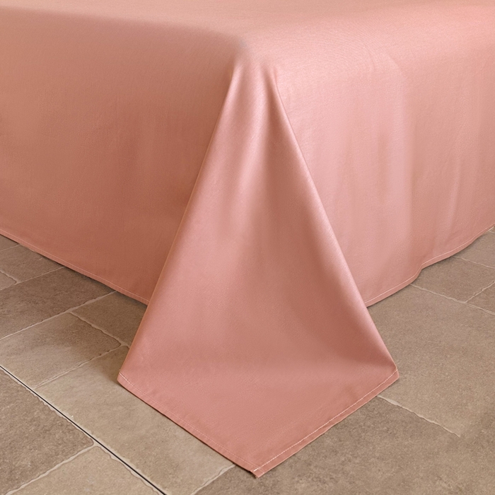 91家纺网 家纺一手货源 找家纺 卧趣家纺 2026新款A类60S贡缎提花全棉四件套 山野慕色-豆沙