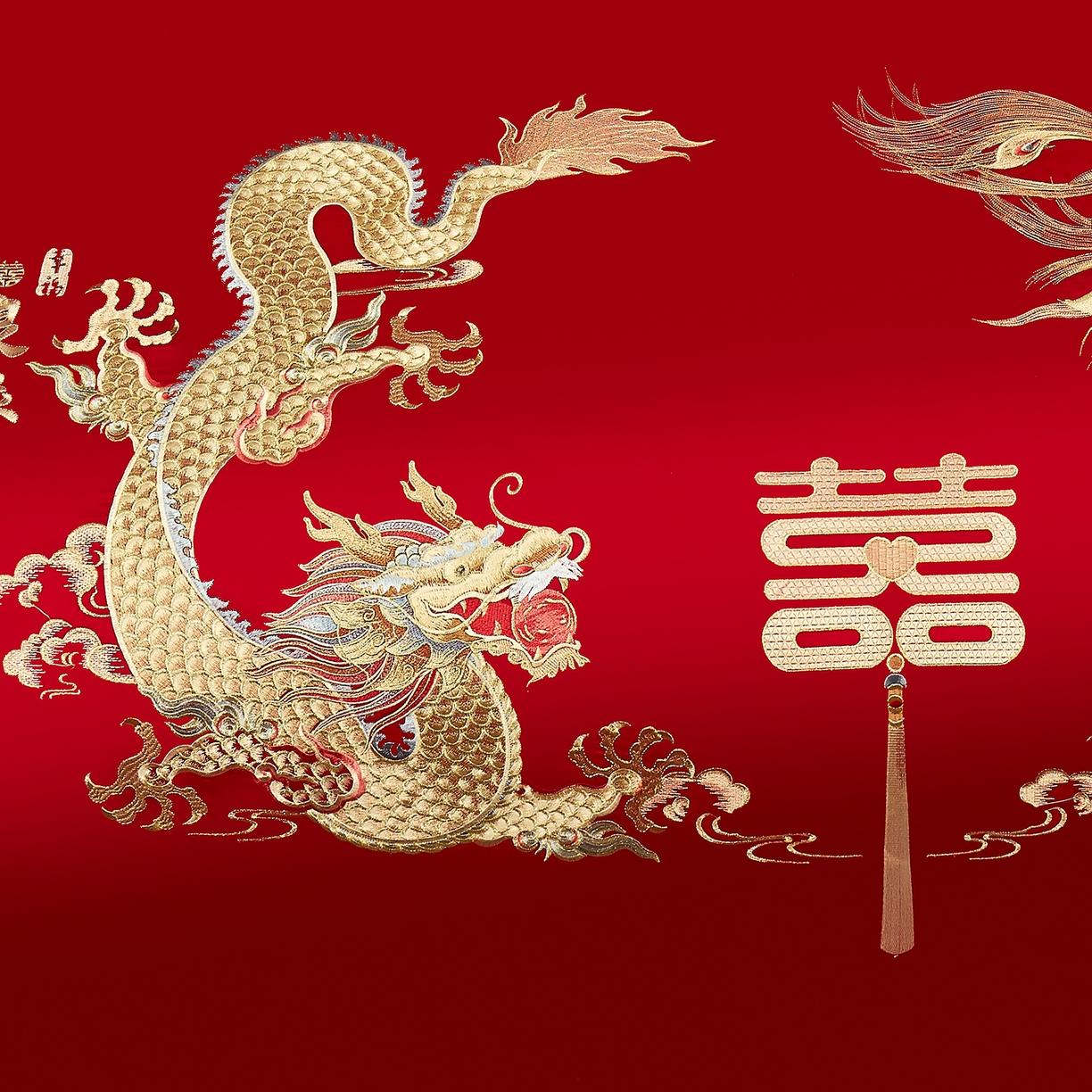 91家纺网 家纺一手货源 找家纺 浩情国际婚庆供货中心 2026新款100%全棉长绒棉纯棉婚庆四件套结婚刺绣六件套多件套长期供货 （提供买家秀） 金玉龙凤