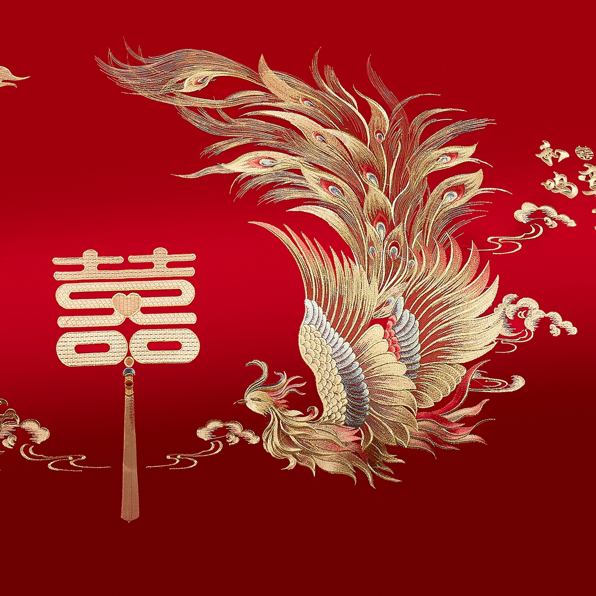 91家纺网 家纺一手货源 找家纺 浩情国际婚庆供货中心 2026新款100%全棉长绒棉纯棉婚庆四件套结婚刺绣六件套多件套长期供货 （提供买家秀） 金玉龙凤