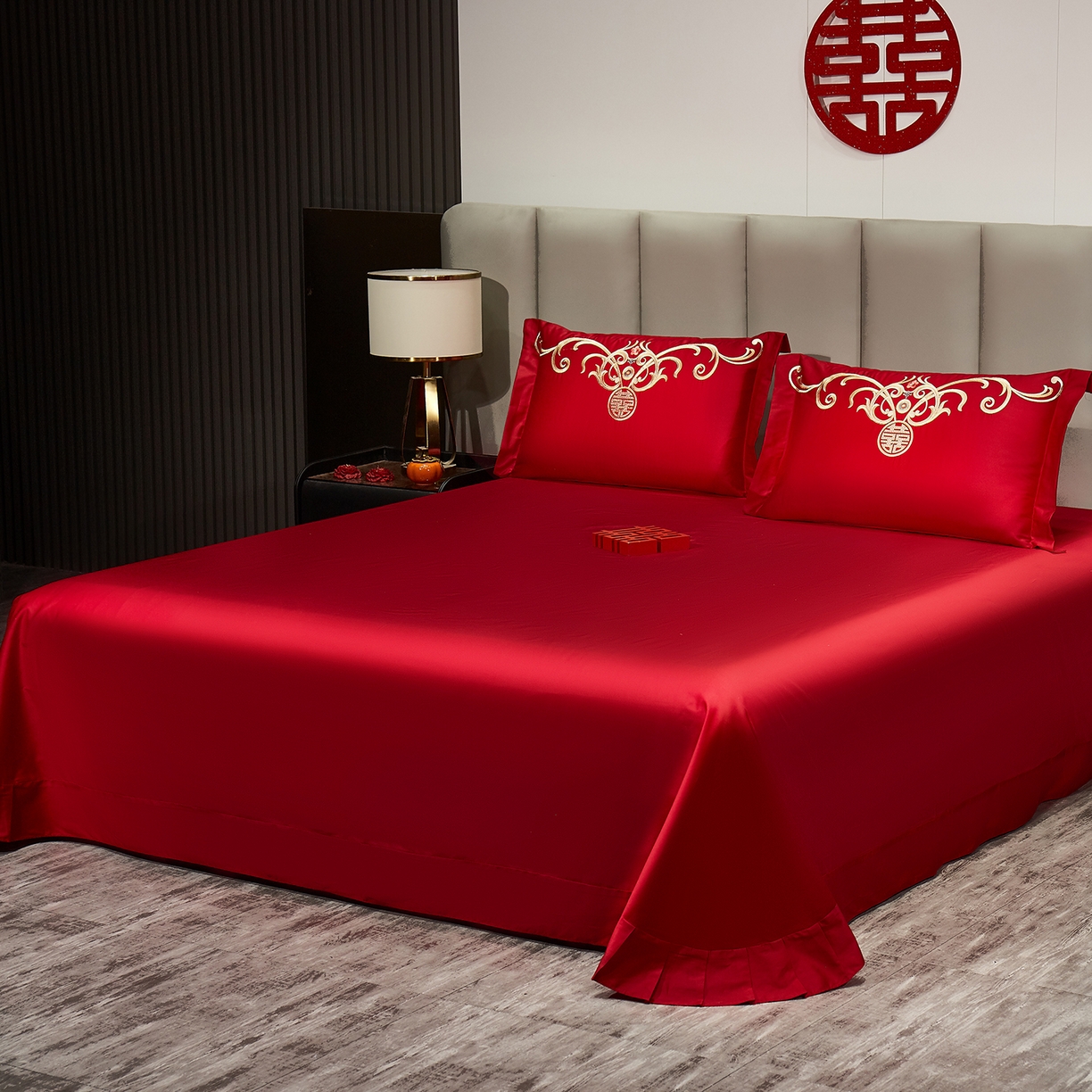 91家纺网 家纺一手货源 找家纺 浩情国际婚庆供货中心 2026新款100%全棉长绒棉纯棉婚庆四件套结婚刺绣六件套多件套长期供货 （提供买家秀） 至尊龙凤