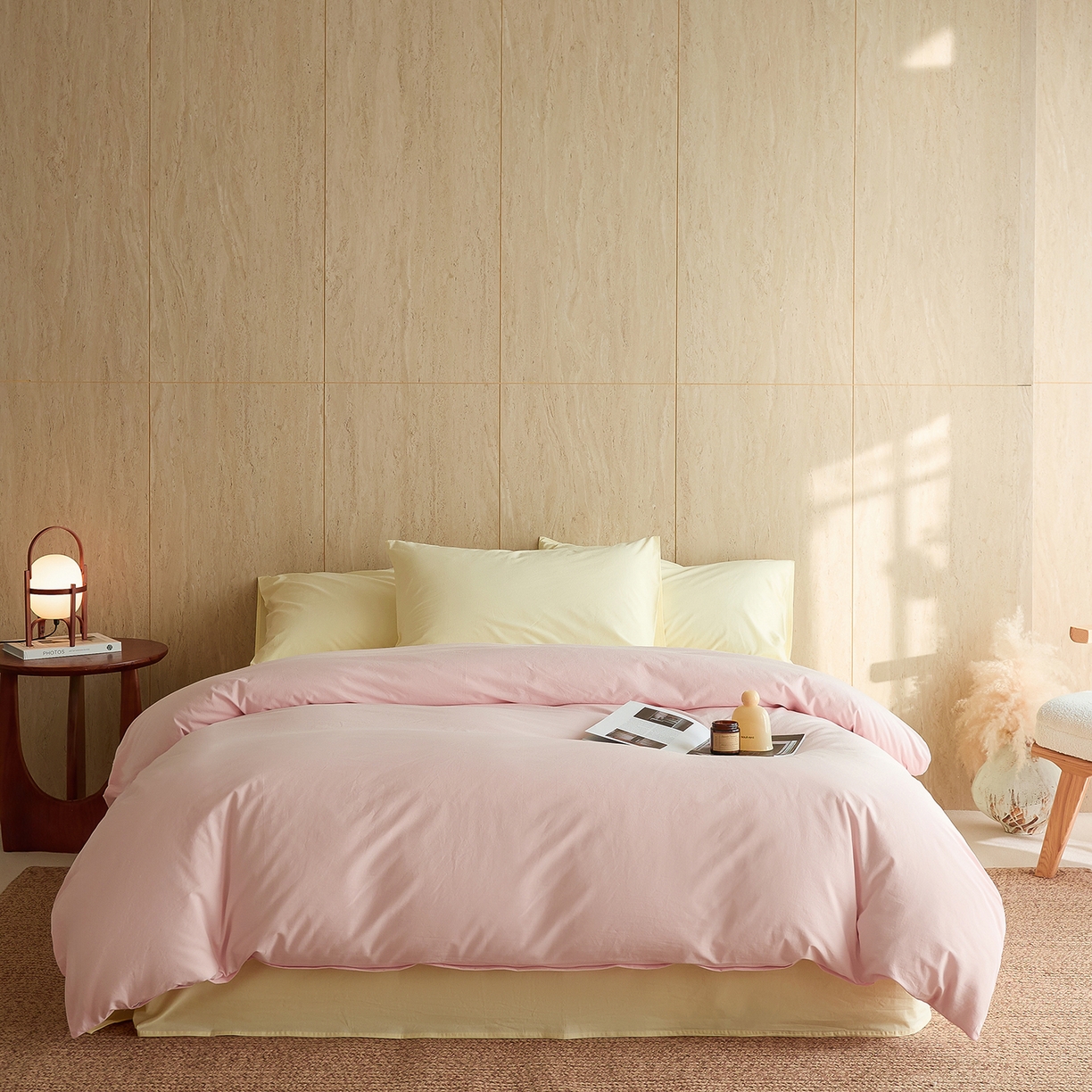 91家纺网 家纺一手货源 找家纺 （总）轩和家居 2025新款全棉高支旧感砂洗长绒棉单床单