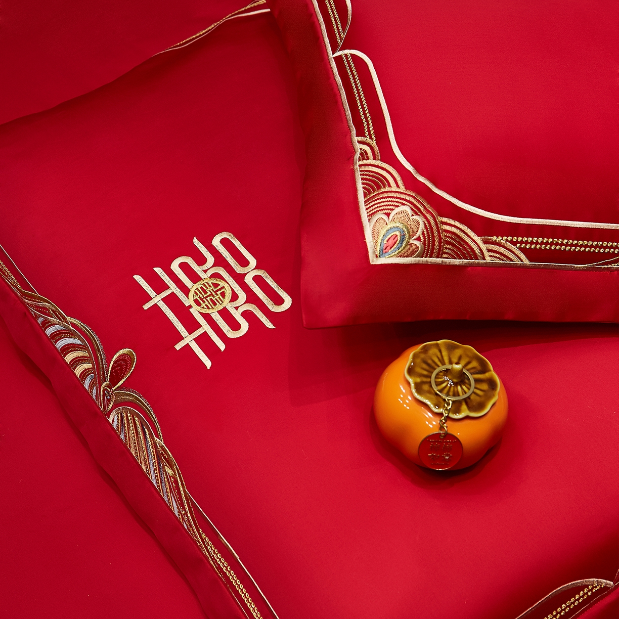 91家纺网 家纺一手货源 找家纺 浩情国际婚庆供货中心 2026新款100%全棉长绒棉纯棉婚庆四件套结婚刺绣六件套多件套长期供货 （提供买家秀） 喜迎龙凤