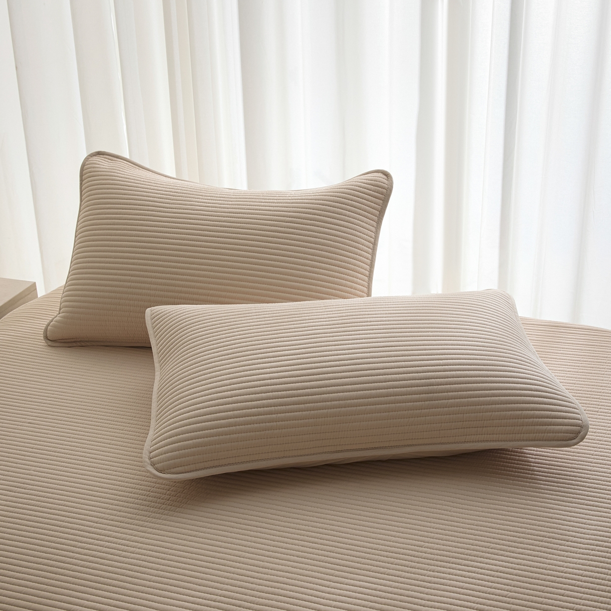 91家纺网 家纺一手货源 找家纺 芬晴家纺 2026新款知音全棉棉花床笠单品床笠床笠单件 知音-浅卡