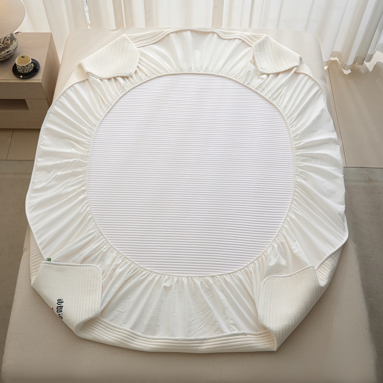 91家纺网 家纺一手货源 找家纺 芬晴家纺 2026新款知音全棉棉花床笠单品床笠床笠单件 知音-白