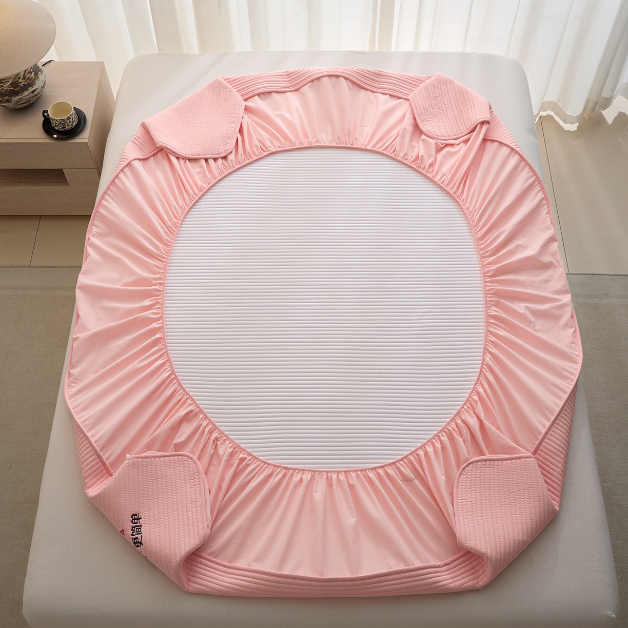 91家纺网 家纺一手货源 找家纺 芬晴家纺 2026新款知音全棉棉花床笠单品床笠床笠单件 知音-嫩粉