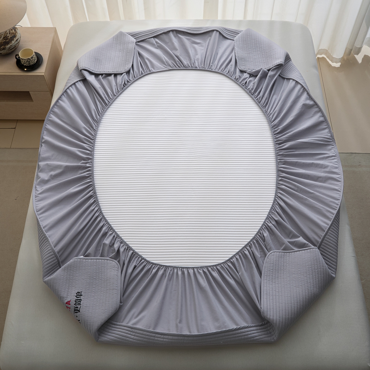 91家纺网 家纺一手货源 找家纺 芬晴家纺 2026新款知音全棉棉花床笠单品床笠床笠单件 知音-星灰