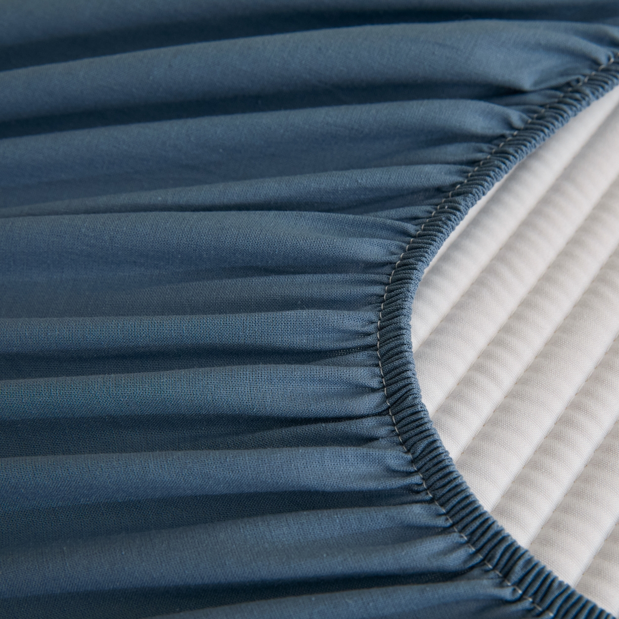 91家纺网 家纺一手货源 找家纺 芬晴家纺 2026新款知音全棉棉花床笠单品床笠床笠单件 知音-雾蓝