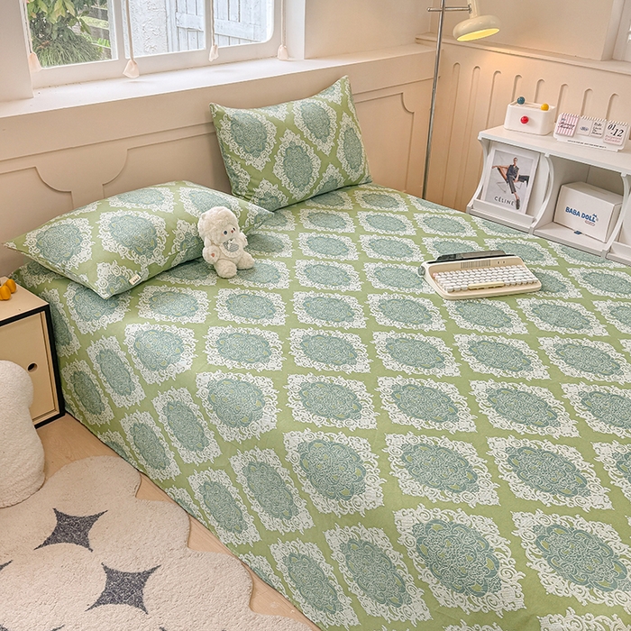 91家纺网 家纺一手货源 找家纺 爱彼家纺 2026新升级细沙工艺款亲肤柔软老粗布床单凉席席子春夏热门款-直播热卖 欧式灰