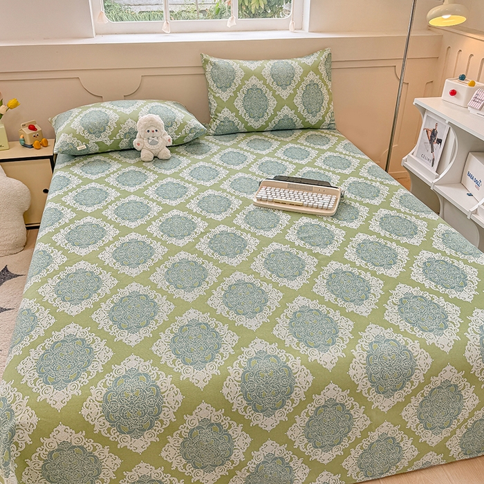 91家纺网 家纺一手货源 找家纺 爱彼家纺 2026新升级细沙工艺款亲肤柔软老粗布床单凉席席子春夏热门款-直播热卖 欧式灰