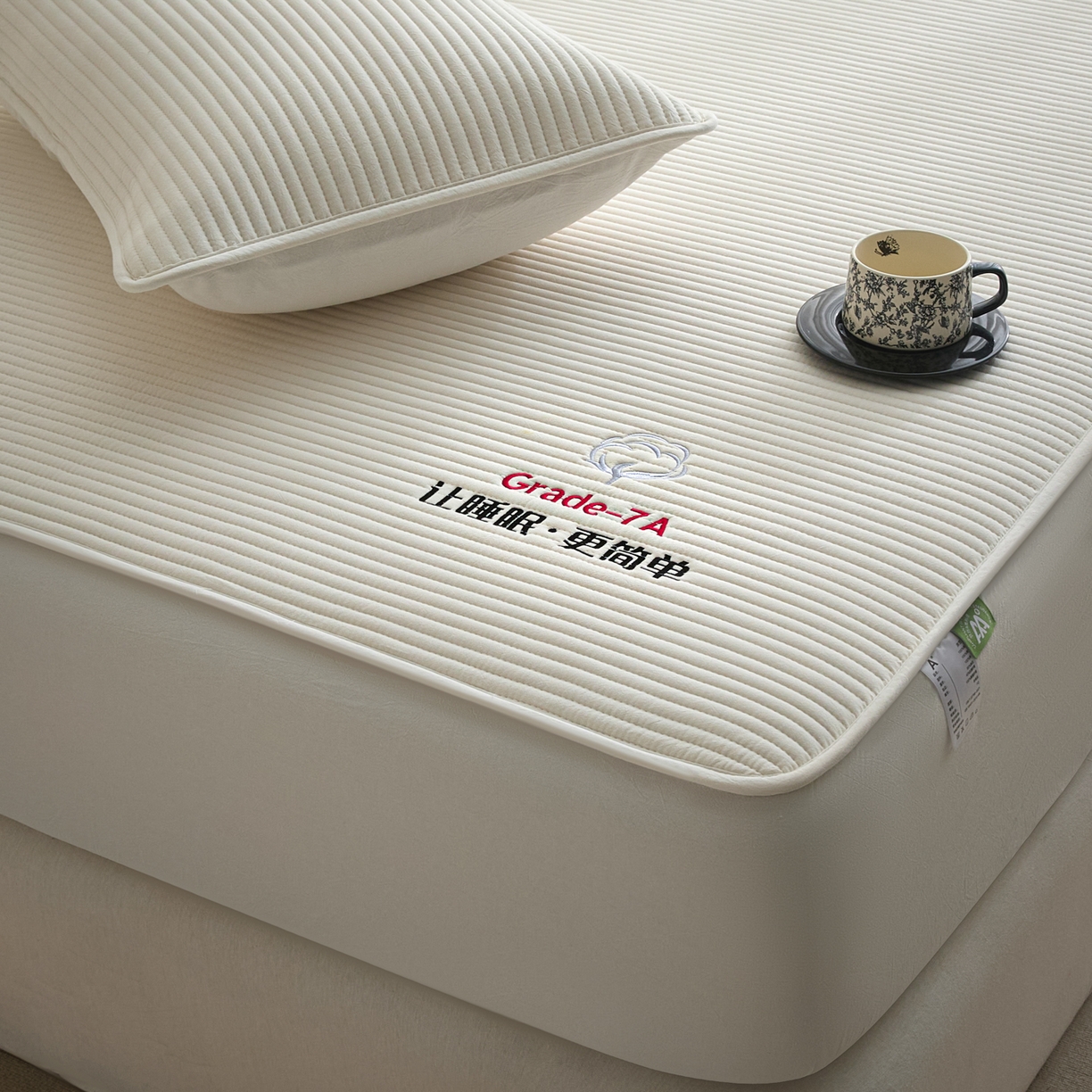 91家纺网 家纺一手货源 找家纺 芬晴家纺 2026新款知音全棉棉花床笠单品床笠床笠单件 知音-白