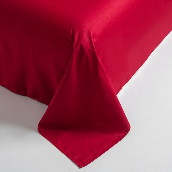 91家纺网 家纺一手货源 找家纺 （总）卧趣家纺 2026新款全棉贡缎提花红色婚庆纯棉四件套