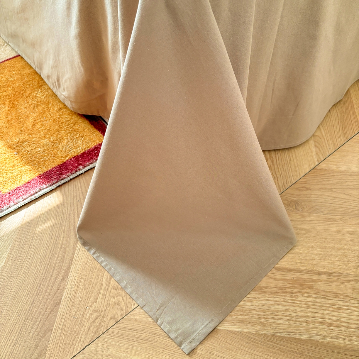 91家纺网 家纺一手货源 找家纺 雅居纺家纺 2026新款全棉色织水洗棉贝壳边四件套 贝壳边-苏桃红格