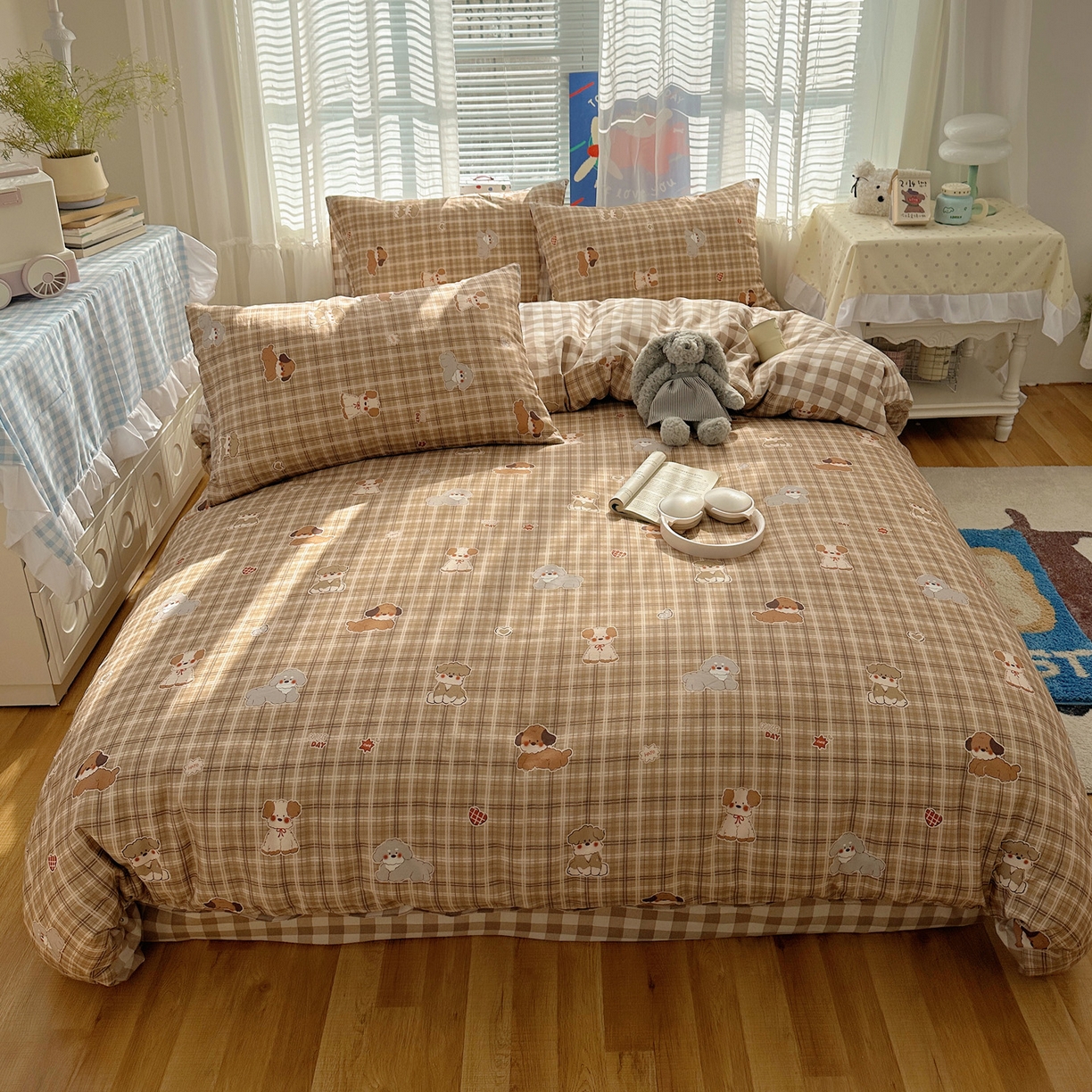 91家纺网 家纺一手货源 找家纺 （总）雅居纺家纺 2026新款全棉小清新印花四件套