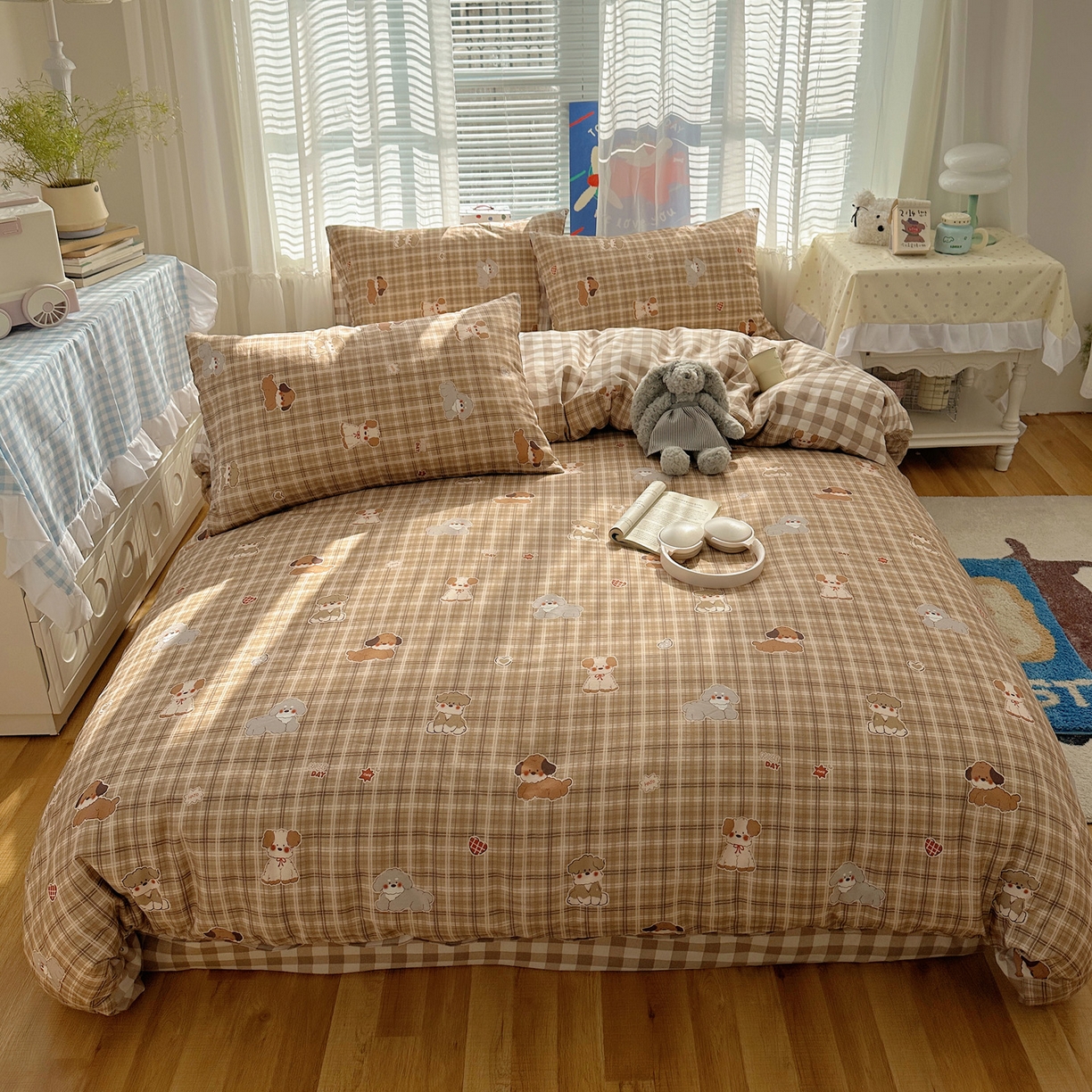 91家纺网 家纺一手货源 找家纺 （总）雅居纺家纺 2026新款全棉小清新印花四件套