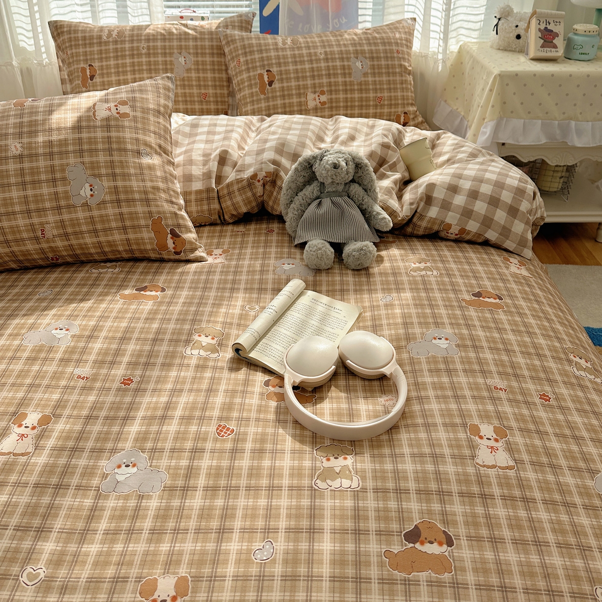 91家纺网 家纺一手货源 找家纺 （总）雅居纺家纺 2026新款全棉小清新印花四件套