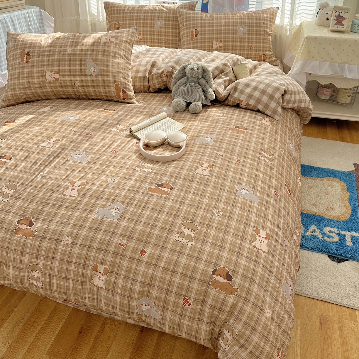 91家纺网 家纺一手货源 找家纺 （总）雅居纺家纺 2026新款全棉小清新印花四件套