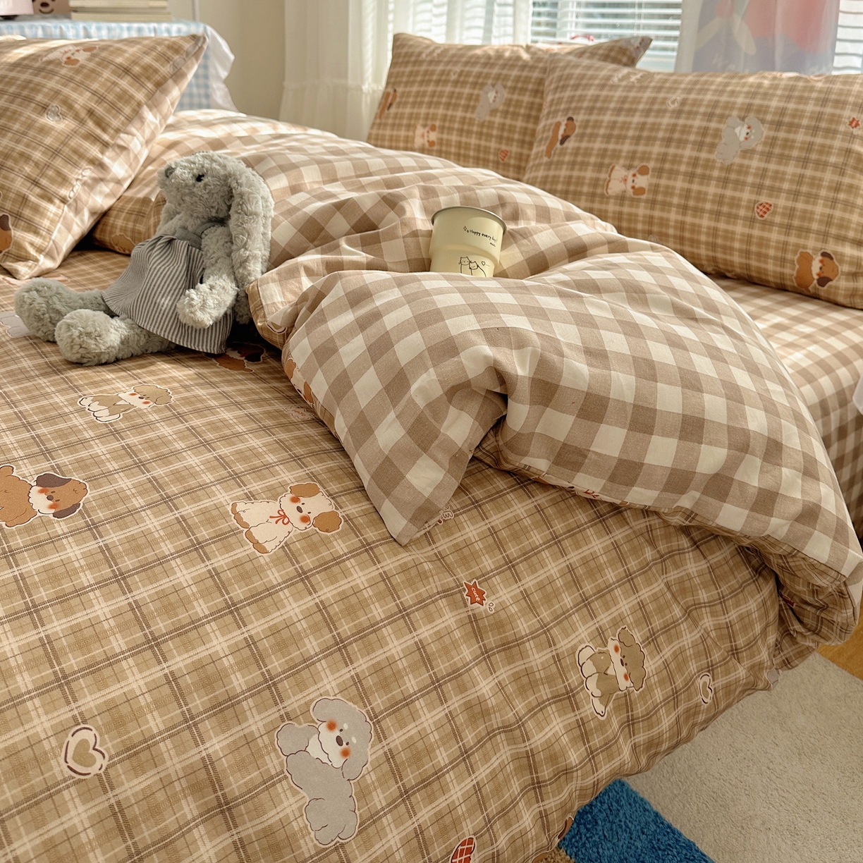 91家纺网 家纺一手货源 找家纺 （总）雅居纺家纺 2026新款全棉小清新印花四件套