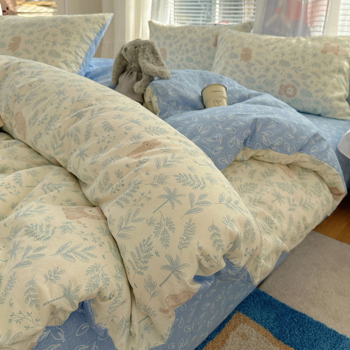 91家纺网 家纺一手货源 找家纺 （总）雅居纺家纺 2026新款全棉小清新印花四件套