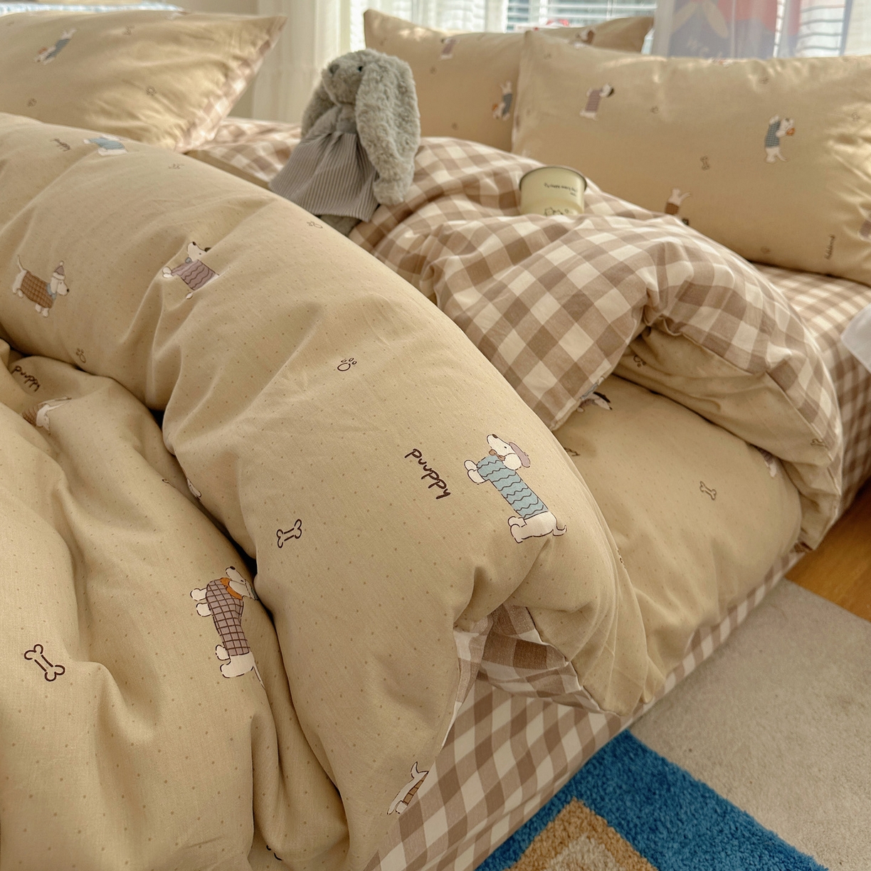 91家纺网 家纺一手货源 找家纺 （总）雅居纺家纺 2026新款全棉小清新印花四件套