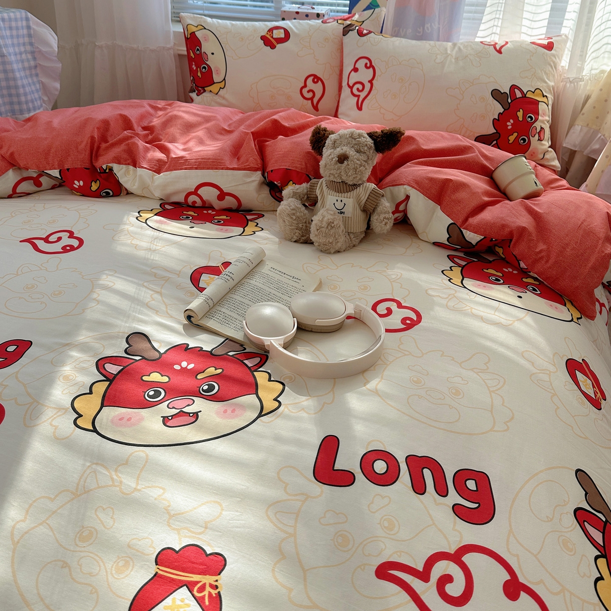 91家纺网 家纺一手货源 找家纺 雅居纺家纺 2026新款全棉小清新印花四件套 祥瑞