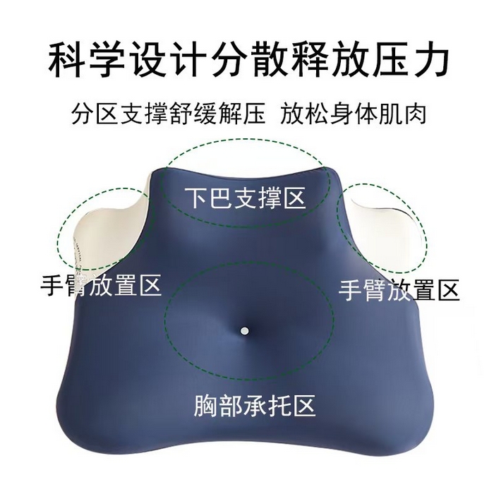 91家纺网 家纺一手货源 找家纺 云熙枕业 2026新款多功能记忆趴睡靠枕车载办公多用枕芯 藏青蓝