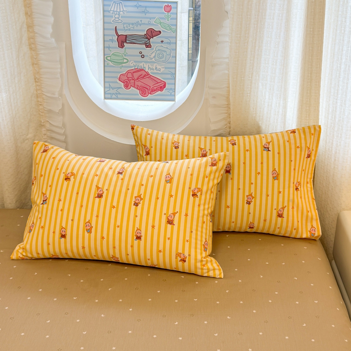 91家纺网 家纺一手货源 找家纺 （总）呗旺鹿 2026新款全棉纯棉40支13070卡通印花四件套