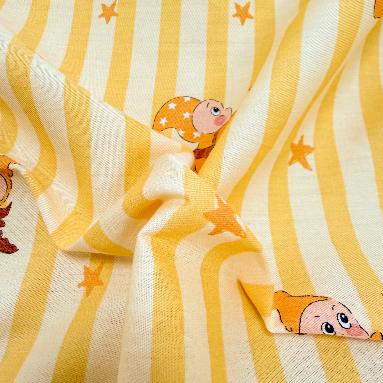 91家纺网 家纺一手货源 找家纺 呗旺鹿 2026新款全棉纯棉40支13070卡通印花四件套 萌星