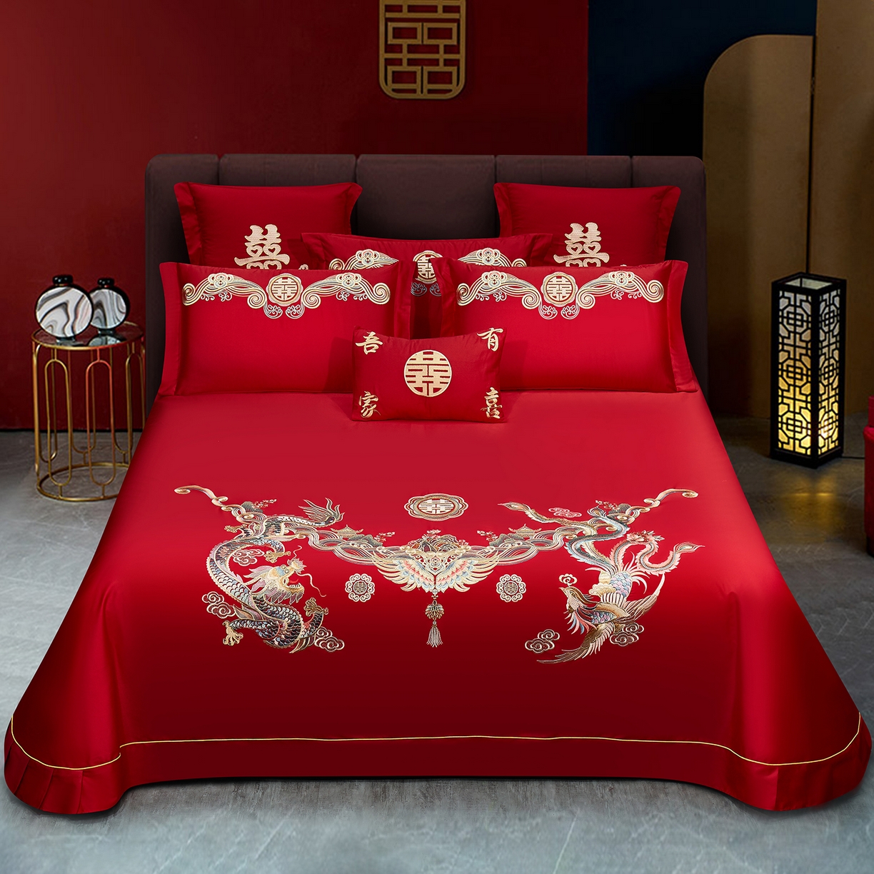 91家纺网 家纺一手货源 找家纺 （总）浩情国际婚庆供货中心 2026新款长绒棉100%纯棉全棉结婚刺绣婚庆床单单件绣花纯色三件套单品婚庆枕套长期供货 提供买家秀,祥龙禧凤-绣花款,鸾凤和鸣-绣花款,龙姿凤彩-绣花款,名门贵绣-绣花款,真爱一生-绣花款,婚庆盛典-纯色款,金玉龙凤-纯色款,龙凤祥和-纯色款,喜结连理-纯色款,原来是你-纯色款,至尊龙凤-纯色款,龙凤喜乐-绣花款,方垫,小抱枕