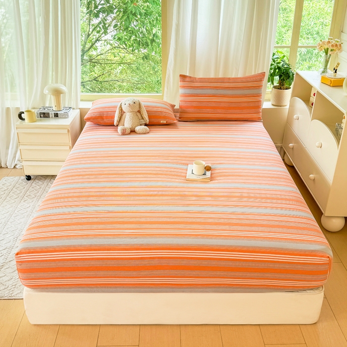 91家纺网 家纺一手货源 找家纺 （总）爱彼家纺 2026原棉加厚老粗布床笠凉感床罩可当凉席床笠三件套