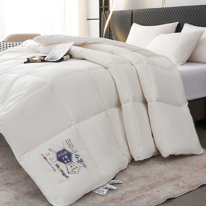 91家纺网 家纺一手货源 找家纺 （总）亚龙工厂店 2026新款石墨烯自发热抗菌立体控温被冬被被子被芯