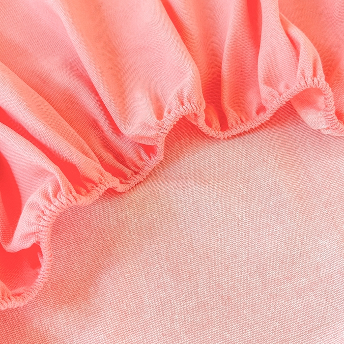 91家纺网 家纺一手货源 找家纺 爱彼家纺 2026原棉加厚老粗布床笠凉感床罩可当凉席床笠三件套 老粗布床笠-格调-粉