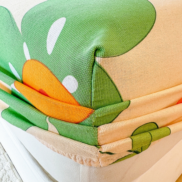 91家纺网 家纺一手货源 找家纺 爱彼家纺 2026原棉加厚老粗布床笠凉感床罩可当凉席床笠三件套 老粗布床笠-花恋